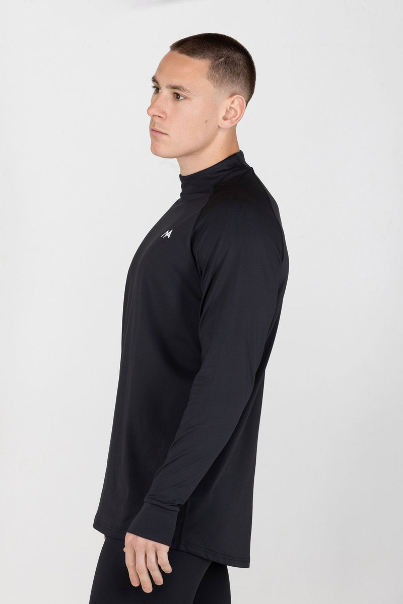 Men's Thermal Base Layer Top Black Australia Arctic EcoSno