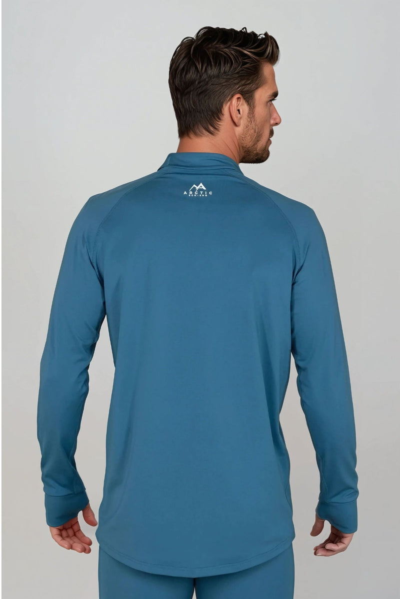 MEN'S THERMAL BASE LAYER TOP MIDNIGHT BLUE - Arctic Eco - SnoS