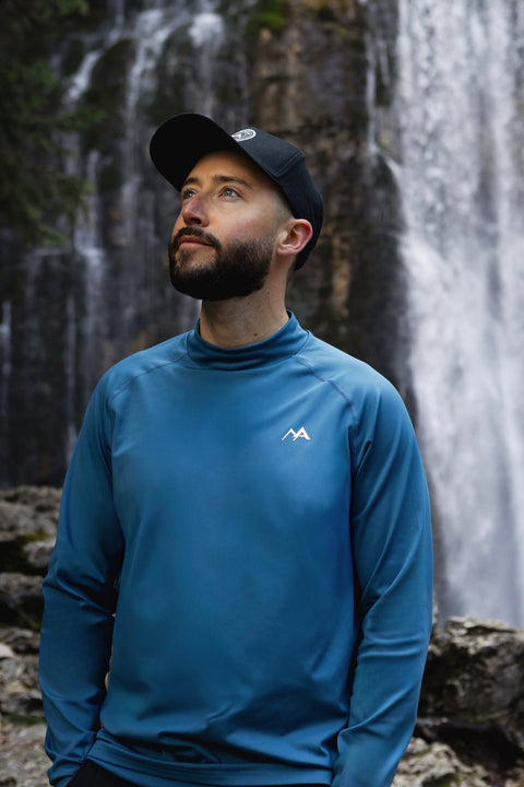 MEN'S THERMAL BASE LAYER TOP MIDNIGHT BLUE - Arctic Eco - SnoS