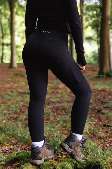 WOMEN'S HIKING LEGGINGS FULL LENGTH BLACK - Arctic Eco - SnoXS