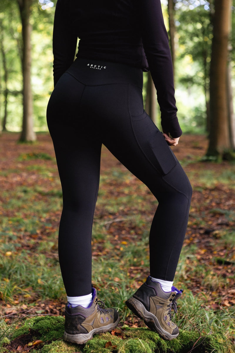 WOMEN'S HIKING LEGGINGS FULL LENGTH BLACK - Arctic Eco - SnoXS