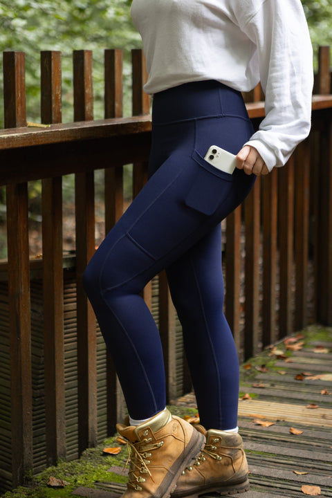 WOMEN'S HIKING LEGGINGS FULL LENGTH DEEP BLUE - Arctic Eco - SnoXS