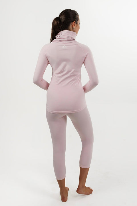 WOMEN'S THERMAL BASE LAYER LEGGING SEAMLESS 2.0 BABY PINK - Arctic Eco-SnoXS