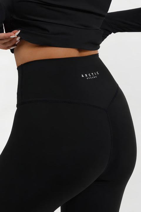 WOMEN'S THERMAL BASE LAYER LEGGING SEAMLESS 2.0 BLACK - Arctic Eco-SnoXS
