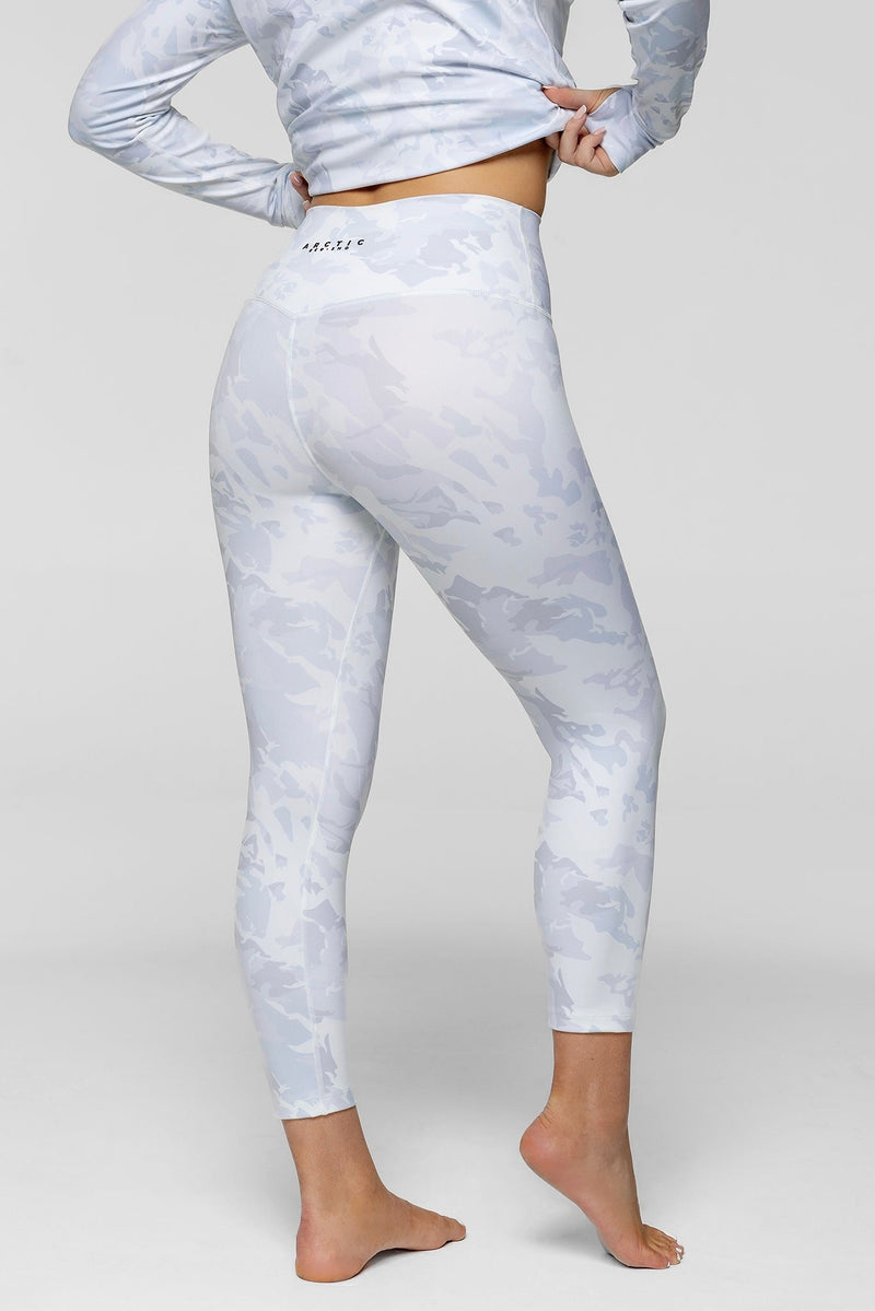 Side view of Arctic Eco-Sno Women's Thermal Base Layer Legging Sno-Camo