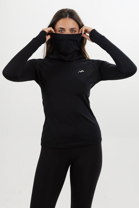 WOMEN'S THERMAL BASE LAYER TOP BLACK - Arctic Eco-SnoXS