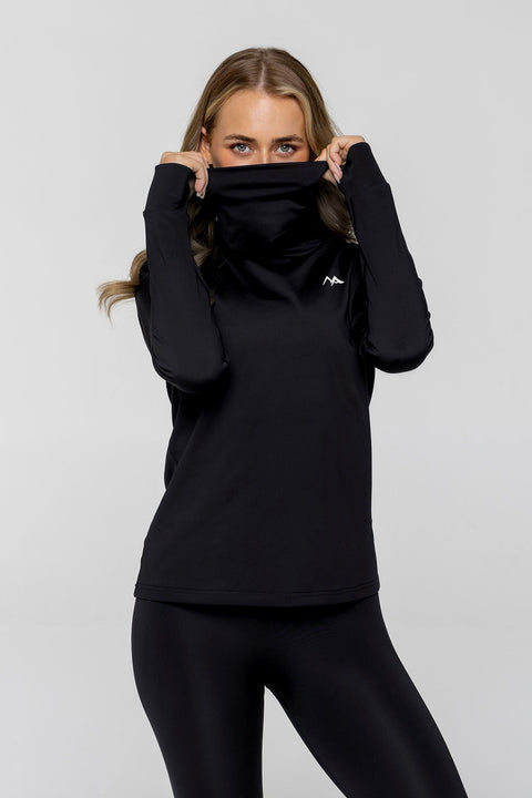 WOMEN'S THERMAL BASE LAYER TOP BLACK - Arctic Eco - SnoXS