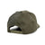 5-PANEL CAP KHAKI GREEN back view with snapback feature - Arctic Eco-Sno