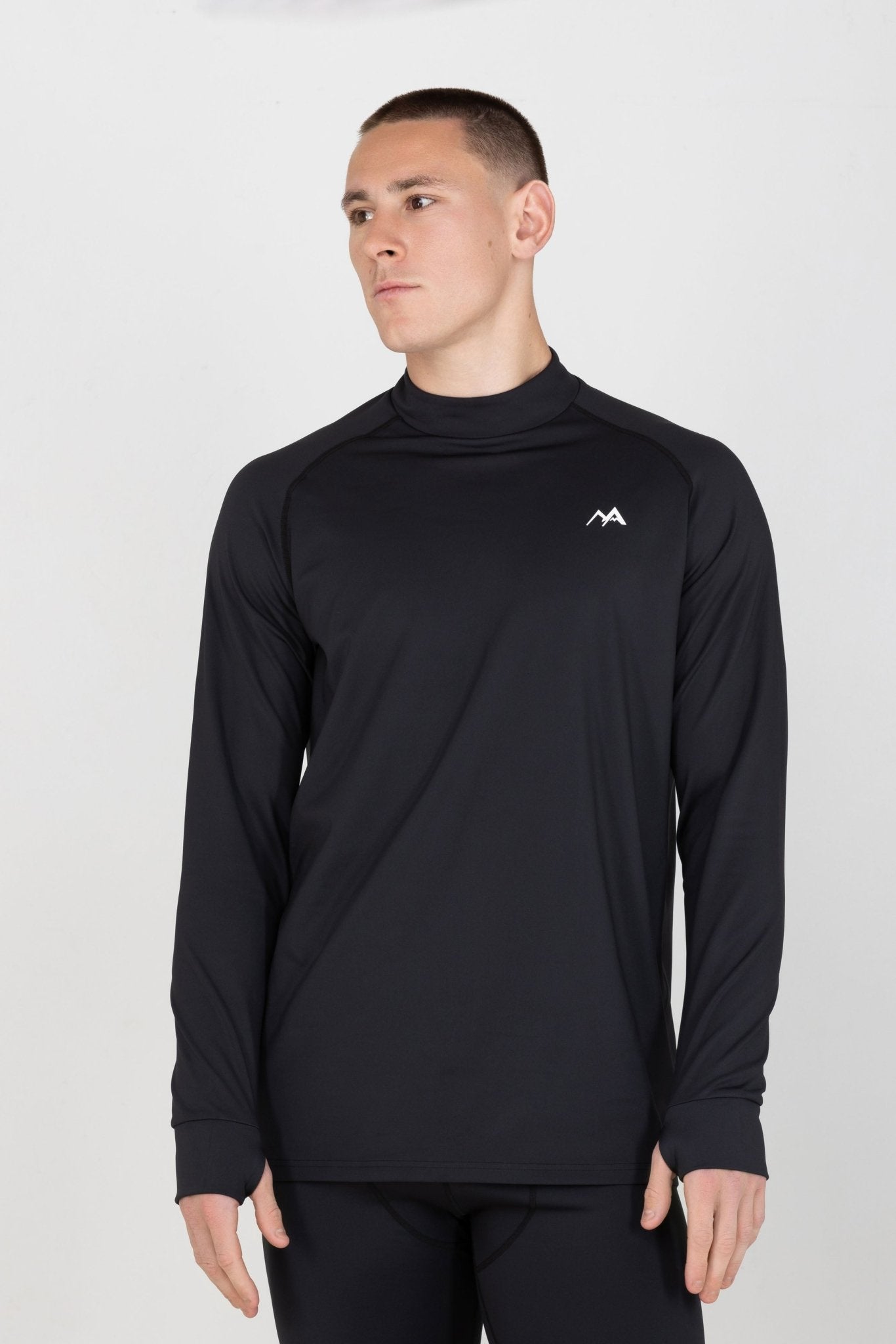 Men's Thermal Base Layer Top Black Australia Arctic EcoSno