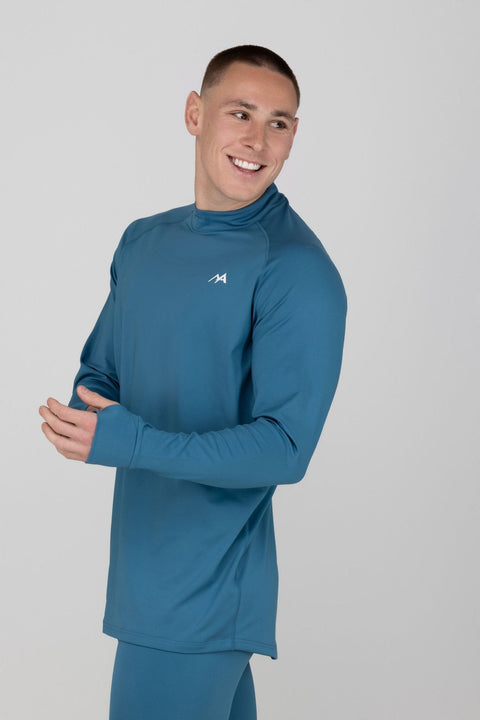 MEN'S THERMAL BASE LAYER TOP MIDNIGHT BLUE AU - Arctic Eco-SnoS