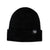 WINTER SOLSTICE BEANIE BLACK WITH DOUBLE RIBBED FABRIC - Arctic Eco-Sno