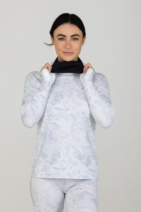 WOMEN'S THERMAL BASE LAYER TOP SNO-CAMO - Arctic Eco-SnoXS