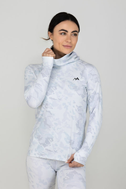 WOMEN'S THERMAL BASE LAYER TOP SNO-CAMO - Arctic Eco-SnoXS